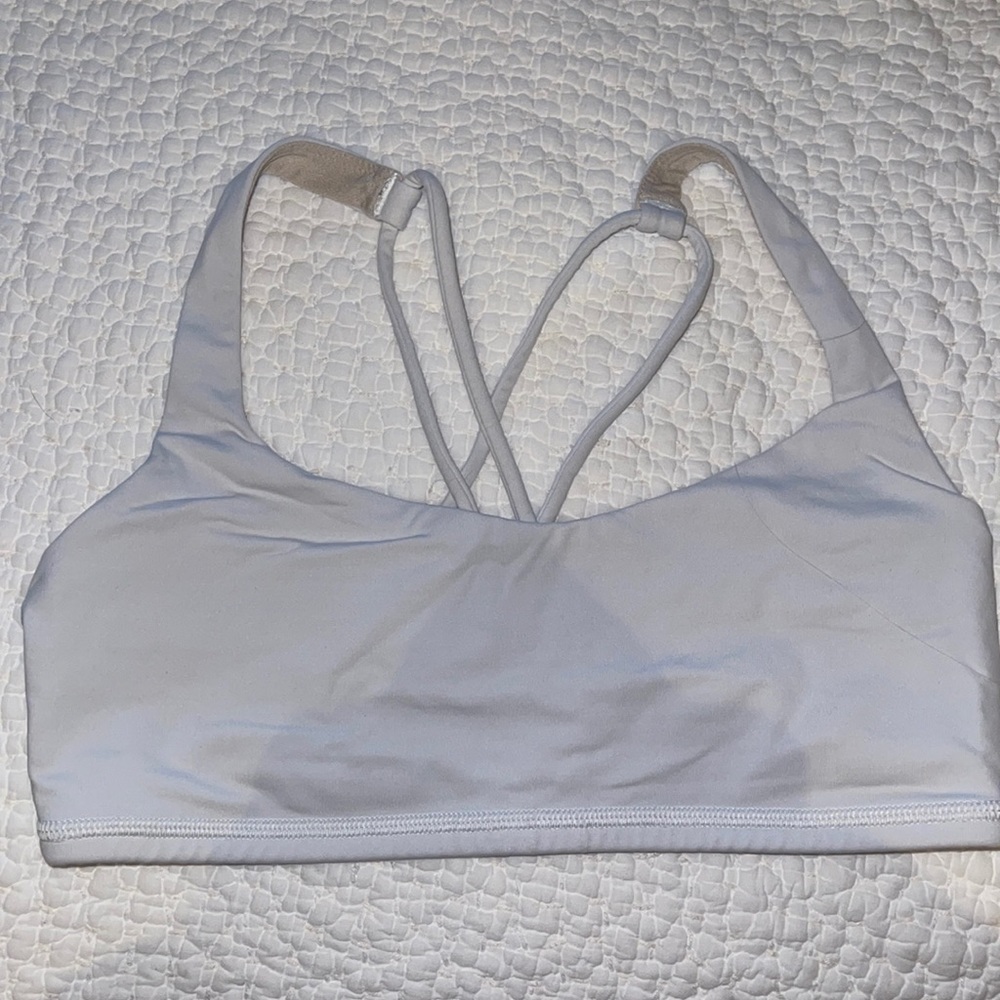 Lululemon white sports bra